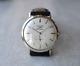 1957 Vintage Longines 10k White Gold Small Seconds Automatic Leather Men's Watch