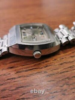 1960s Mens Chunky TV Cased Automatic Day/Date Watch, All Original, Keeping Time