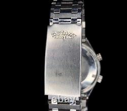 1970s Retro Rotary Alarm Stainless watch, original bracelet, Automatic AS 5008