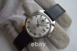 1972 Tissot Seastar Date Automatic Rare Vintage Leather Watch