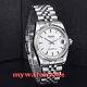 36mm Parnis Silver Dial 21 Jewels Date Miyota Automatic Luxurious Mens Watch 788