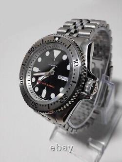 42mm Sapphire Automatic Watch Steel Bezel SKX 3 O Clock Crown Jubilee nh36