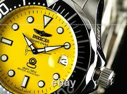 ALL NEW! Invicta Men's 300M Grand Diver Automatic Yellow Dial SS Bracelet Watch