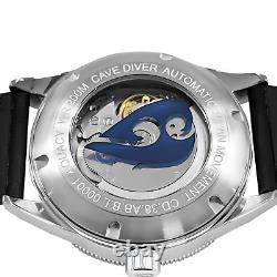Aquacy Hei Matau Cave Diver Open Heart Men's Automatic 200M Abalone Dive Watch