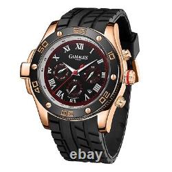 Automatic Mens Branded Watch Driver Rose Gold Silicone Limited Edition GAMAGES