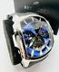Automatic Sport Watch Blue Face Silver Case Reef Tiger Aurora Tank 2 Gift Uk