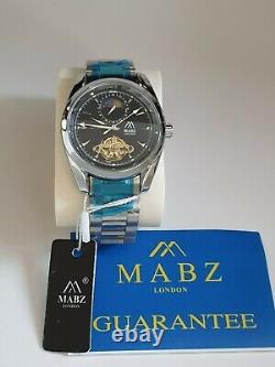 Automatic watch by Mabz London silver stainless steel