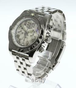BREITLING Chronomat 44 AB0110 Silver Dial Automatic Men's Watch 579398