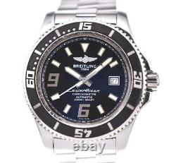 BREITLING Super Ocean A17391 black Dial SS Automatic Men's Watch S#100871