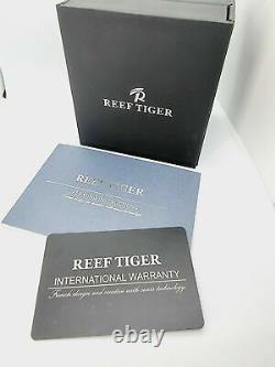 Black Silver Case Reef Tiger Aurora Tank 2 Automatic Sport Watch Gift for him UK