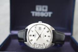 Boxed 1972 Tissot Seastar Automatic Rare Vintage Leather Watch