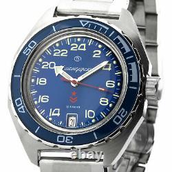 Brand New Vostok Komandirskie Automatic Watch 24 Hour Dial Box+paper. 650547-20