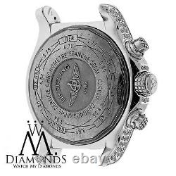 Breitling Super Avenger Black A13370 Automatic Watch Diamond Case NWT Bracelet