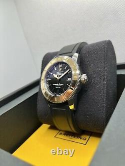 Breitling Superocean Heritage 42mm Gold Bezel Automatic U17321 box & papers