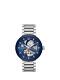 Bulova 96a204 Men's Modern Automatic Skeleton Bracelet Strap Watch, Silver/blue