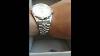 Burei Mens Stainless Steel Two Toned All Silver Automatic Watch