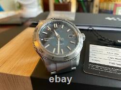 CHRISTOPHER WARD C60 Blue Sapphire Automatic Watch with CW box + papers