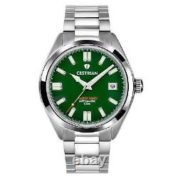 Cestrian Master Series Green Dial Steel Bracelet Automatic Mens Watch