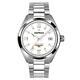 Cestrian Master Series White Dial Steel Bracelet Automatic Mens Watch