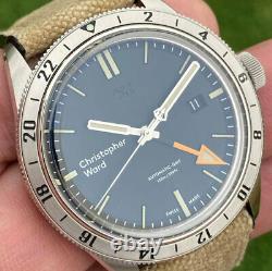 Christopher Ward C65 GMT Automatic Dive Watch Steel Bezel 41mm