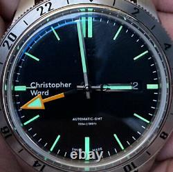 Christopher Ward C65 GMT Automatic Dive Watch Steel Bezel 41mm
