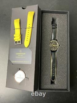 Chronovisor Pioneer Automatic Black & Yellow 21J Watch Boxed