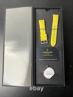 Chronovisor Pioneer Automatic Black & Yellow 21J Watch Boxed