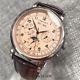 Corgeut 42mm Automatic Men's Watch Chronograph Leather Strap Watches For Men New