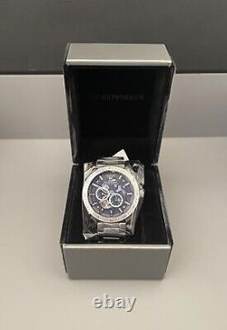 Emporio Armani Mario Blue Chronograph Automatic Mens Watch AR60052