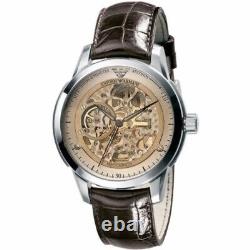 Emporio Armani Mens AR4627 Blue Leather Automatic Meccanico Watch Faulty