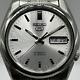 Ex Display Seiko 5 Automatic Silver Dial Stainless Steel Men's Watch Snk355k1