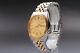 Exc+4 Seiko 5 Day Date 7009-3110 Gold Silver Automatic Men's Watch From Japan