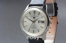 Exc+5 Vintage SEIKO SPORTSMATIC 5 7606-7971 Silver Automatic Men's Watch JAPAN