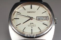 Exc+5 Vintage Seiko Lord Matic 5606-7130 Automatic Silver Men's Watch JAPAN