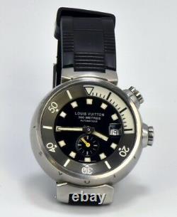 Excellent Louis Vuitton Q1031 Tambour Diver Automatic Men's Watch
