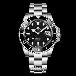 Exec NH35 40mm Submariner Homage Automatic Watch Date Sapphire Black Diver Steel