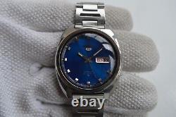February 1972 Vintage Seiko 6119 8273 Automatic Rare Blue Dial Bracelet Watch