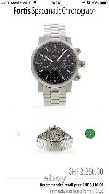 Fortis Spacematic Pilot Chronograph Day Date Automatic Men's Watch