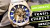 Fossil Everett Automatic Stainless Steel Silver Me3220