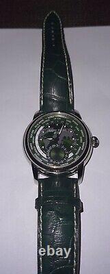 Frederique Constant Manufacture Worldtimer Automatic Watch Green Dial 42mm 2021