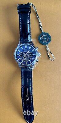 Gamages of London Limited Edition Telescope Automatic Watch Silver Navy