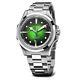 Geckota Sea Hunter Stainless Steel Automatic Watch Green Dial New £699 Rrp