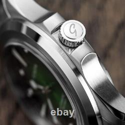 Geckota Sea Hunter Stainless Steel Automatic Watch Green Dial New £699 RRP