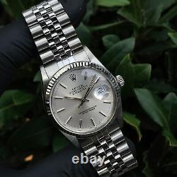 Gents Stainless Steel & White Gold Rolex Oyster Perpetual Datejust 16014
