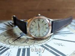 Gents Vintage Onsa 25 Jewel Super-Automatic Linen Dial Lance Watch Working