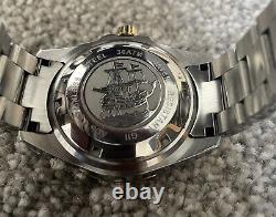 Gigandet Automatic Movement Mens Watch Blue Gold Silver Time Professional 1000ft