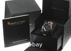 HAMILTON Khaki navy scuba H823050 Date black Dial Automatic Men's Watch 578629