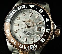 Invicta 45mm Pro Diver ROOT BEER Automatic METEORITE Dial Two Tone SS Watch NEW