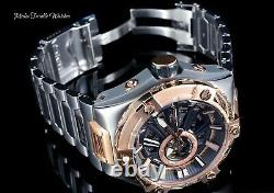 Invicta 52mm S1 Rally Bolt Hybrid Automatic Open Heart Rose Gold & Silver Watch