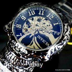 Invicta Artist Skull Automatic Skeletonized Stainless Steel 50mm Watch New
